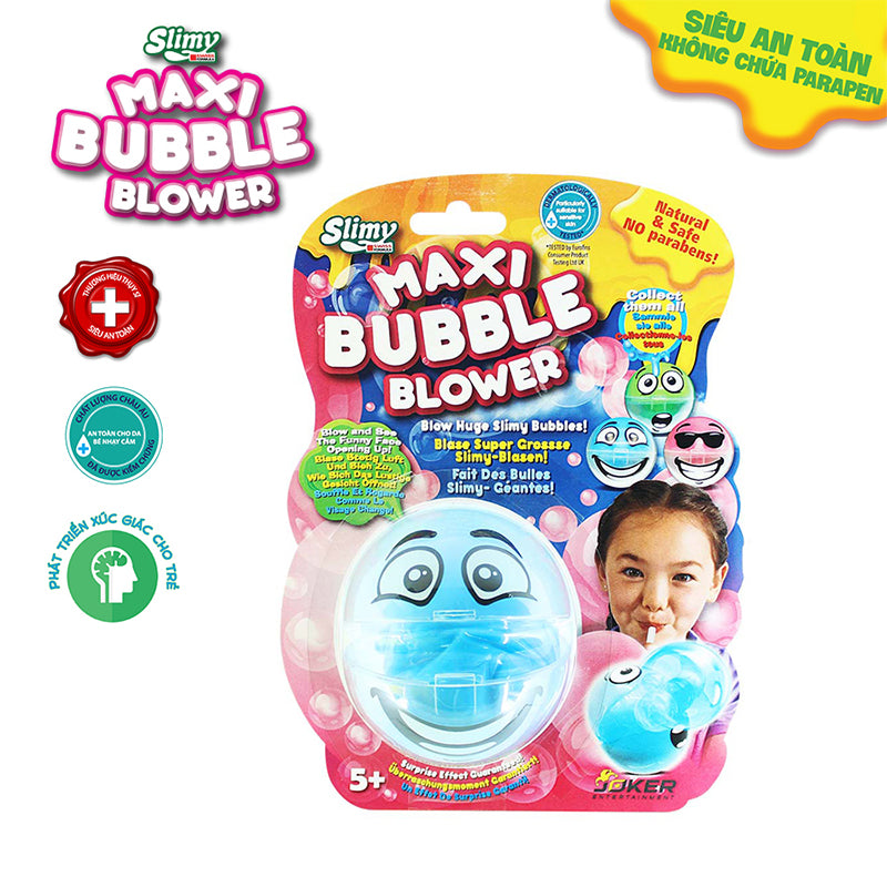 Đồ Chơi Thổi Bong Bóng SLIMY Siêu Ngộ Nghĩnh Xanh Dương SLIMY 32526