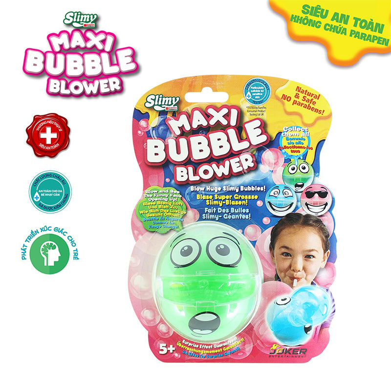 Đồ Chơi Thổi Bong Bóng SLIMY Siêu Ngộ Nghĩnh Xanh Lá SLIMY 32526