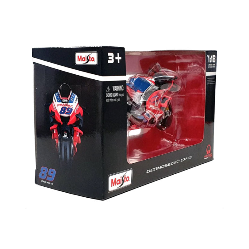 Mô hình mô tô 1:18 GP Racing-Ducati Pramac Racing 2021
