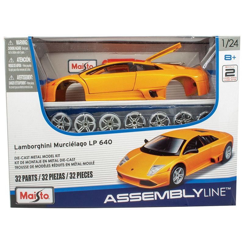 Mô Hình Xe Lắp Ráp 1:24 Lamborghini Murcielago Lp 640 Maisto Mt39900