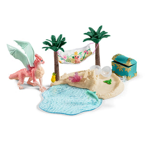 Đồ Chơi Mô Hình Đảo Rồng Và Thùng Kho Báu SCHLEICH 42436