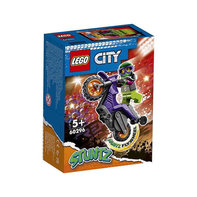 LEGO CITY 60296 Wheelie's Motorcycle Assembling Toy - Main Image