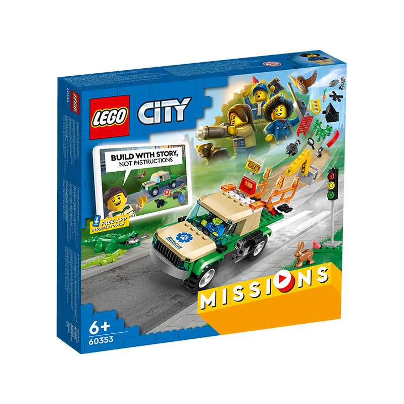 Đồ Chơi Lắp Ráp Nhiệm Vụ Giải Cứu Động Vật Hoang Dã LEGO CITY 60353