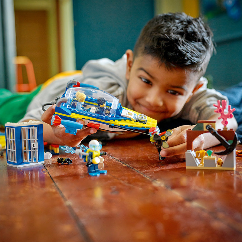 Đồ Chơi Lắp Ráp Nhiệm Vụ Thám Tử Của Cảnh Sát Biển LEGO CITY 60355