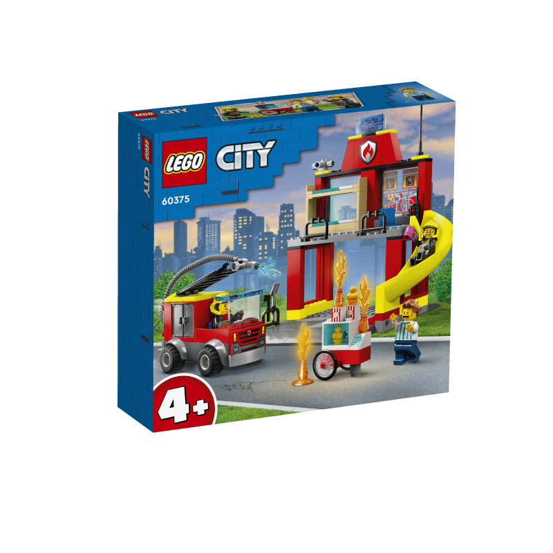 Đồ Chơi Lắp Ráp Trạm Và Xe Cứu Hỏa Lego City 60375