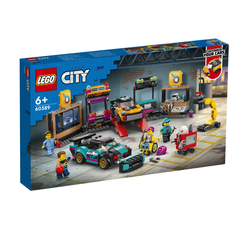Đồ Chơi Lắp Ráp Trạm Ga-Ra Nâng Cấp Xe Đua LEGO CITY 60389