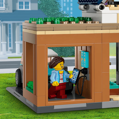Đồ chơi lắp ráp Ngôi nhà gia đình và xe điện LEGO CITY 60398