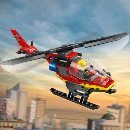 Đồ chơi lắp ráp Trực thăng cứu hỏa LEGO CITY 60411