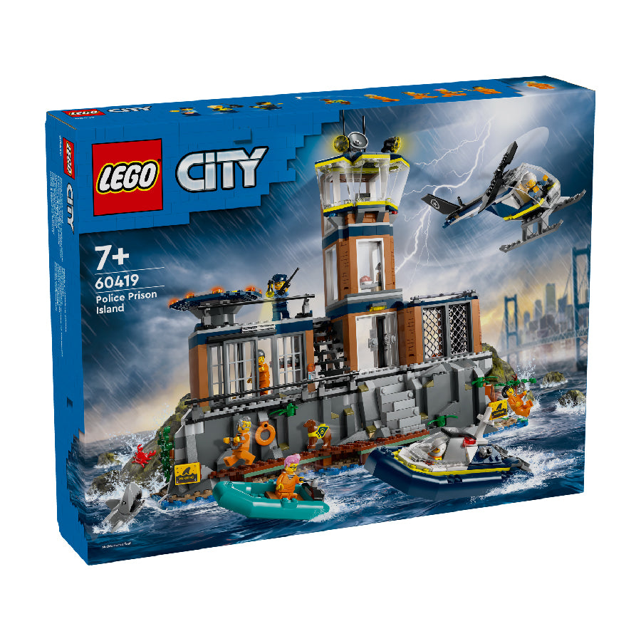 Đồ Chơi Lắp Ráp Nhà Tù Cảnh Sát Trên Đảo LEGO CITY 60419