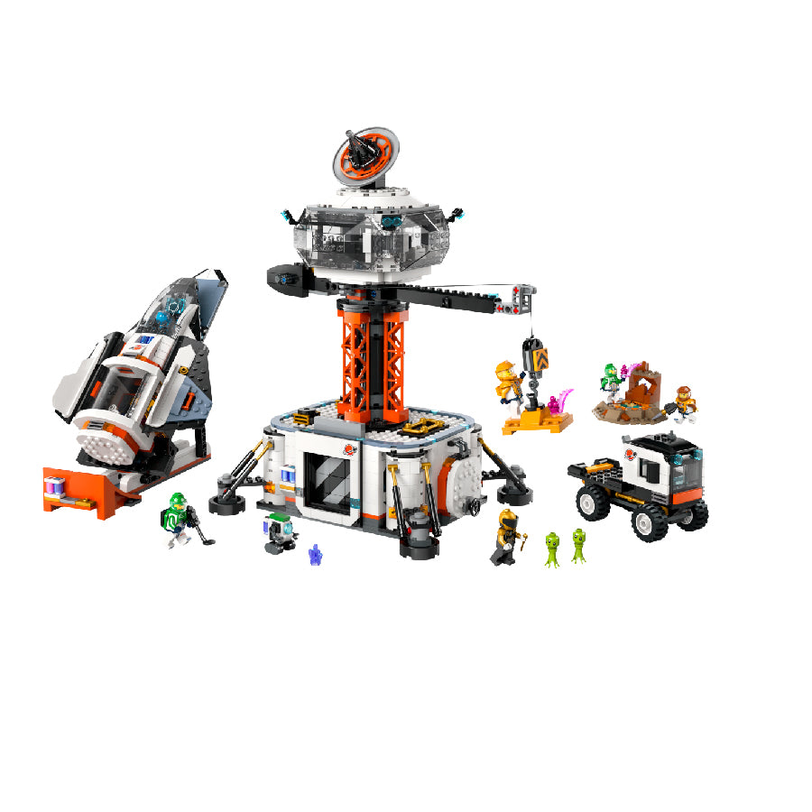 LEGO CITY 60434 space station and rocket launcher assembly toy