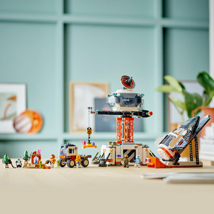 LEGO CITY 60434 space station and rocket launcher assembly toy