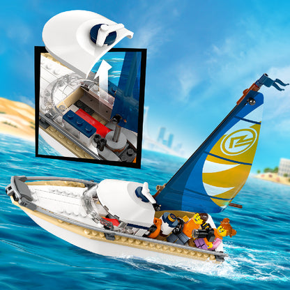 Đồ chơi lắp ráp Thuyền buồm ngắm cá heo LEGO CITY 60438