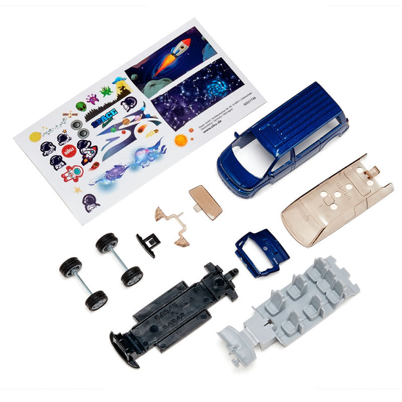 Mô Hình Xe Vw T5 Kèm Hình Dán Họa Tiết Không Gian SIKU 6509