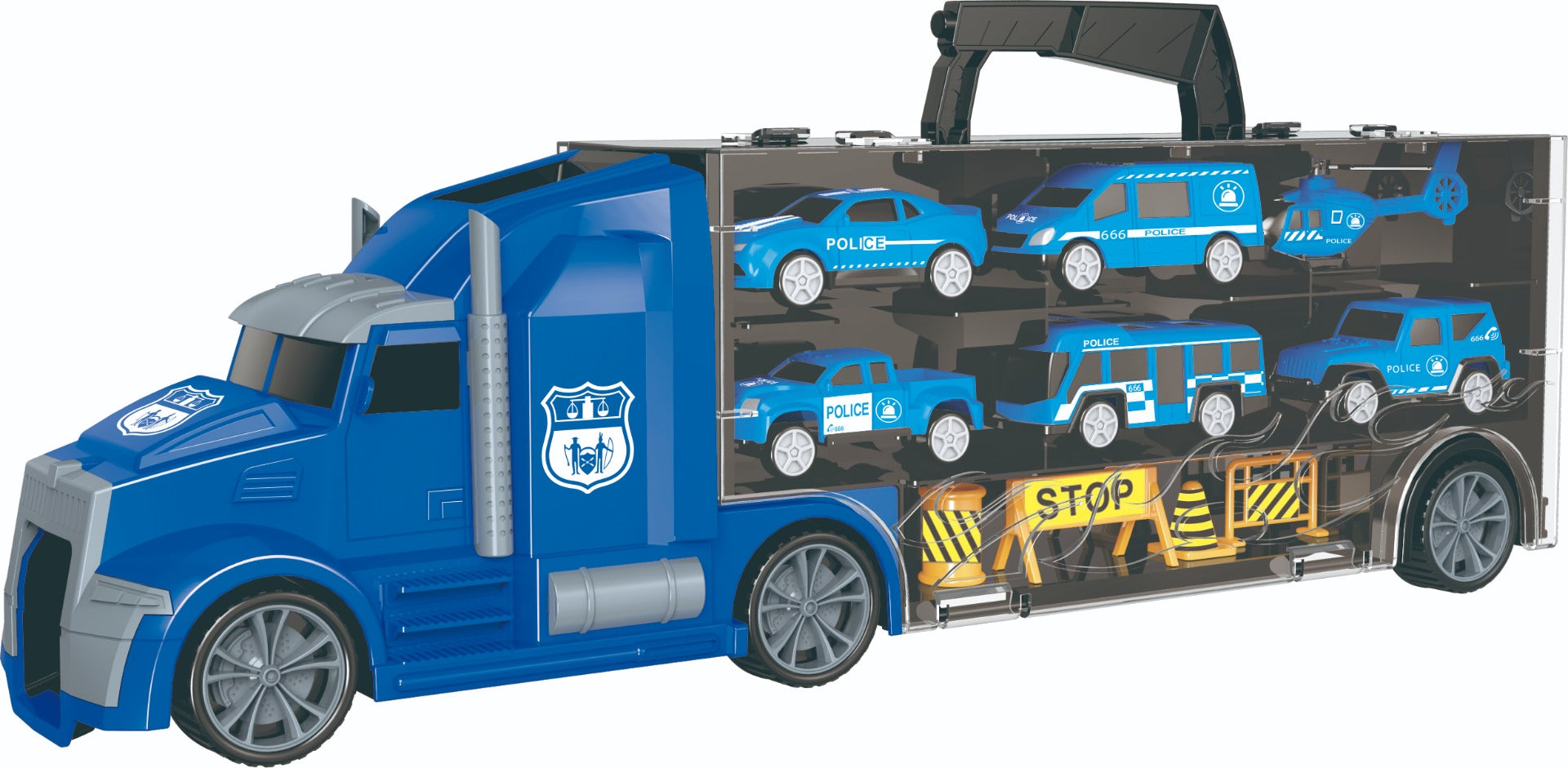 Xe Tải Nhiều Ngăn - Cảnh Sát (Nhỏ) Vecto 666-02k