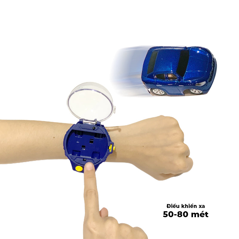 Đồng hồ điều khiển xe ô tô mini siêu tốc độ_Màu Xanh