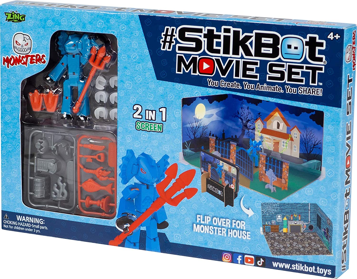 Trường Quay Stikbot Quái Vật STIKBOT TST623M