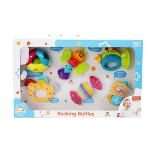 Bộ lục lạc 6 món cho bé PEEK A BOO 939A