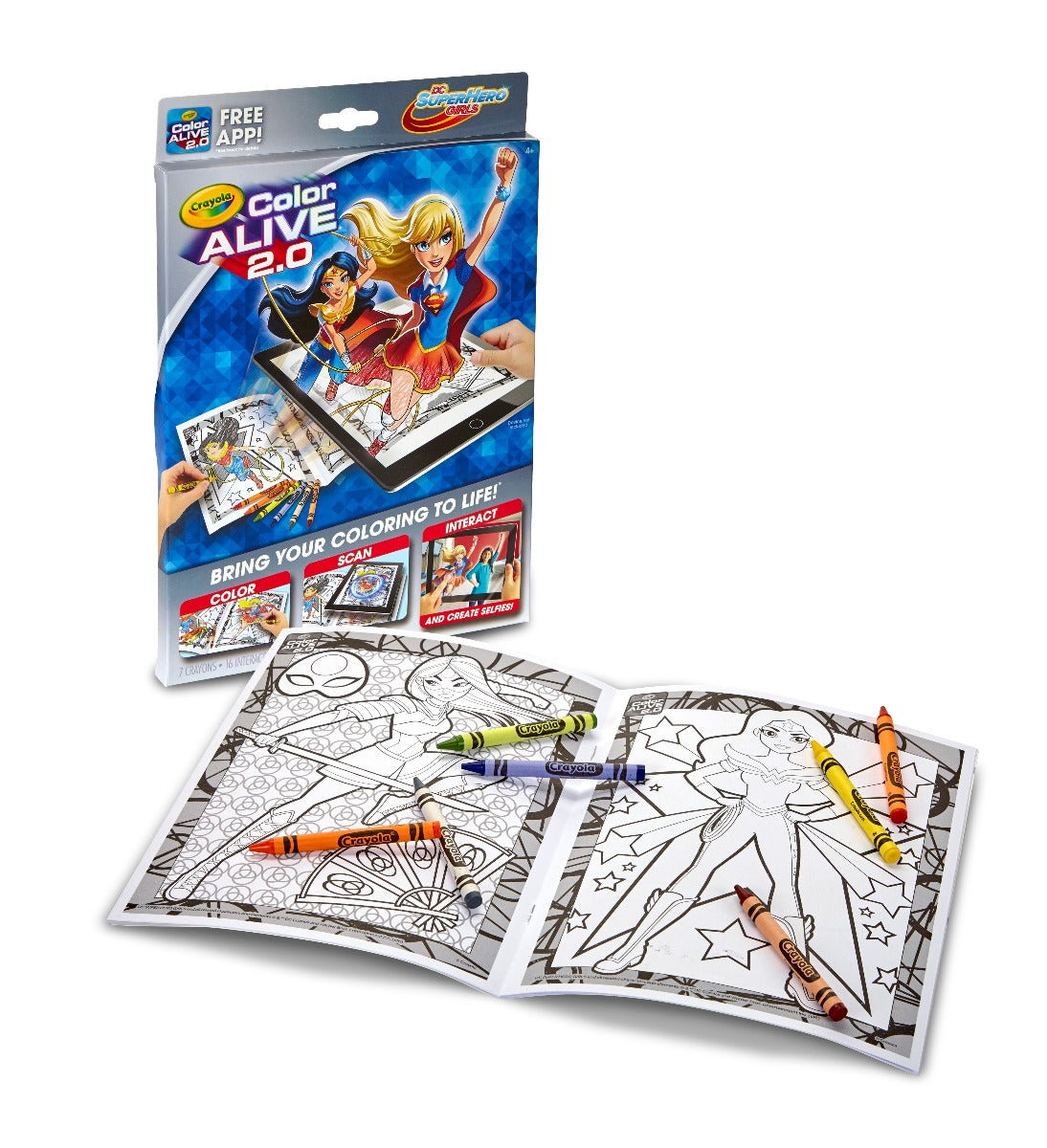 Tập Tô Màu Thần Kì Siêu Nữ Anh Hùng Phiên Bản 2.0 CRAYOLA 950283