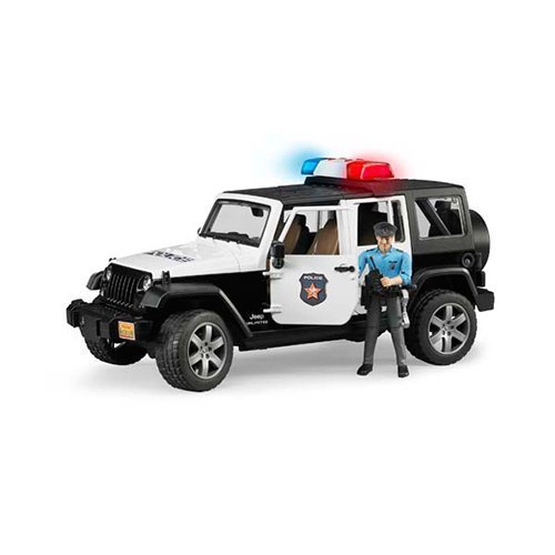 Đồ chơi mô hình tỷ lệ 1:16 xe cảnh sát Jeep và người BRUDER BRU02526
