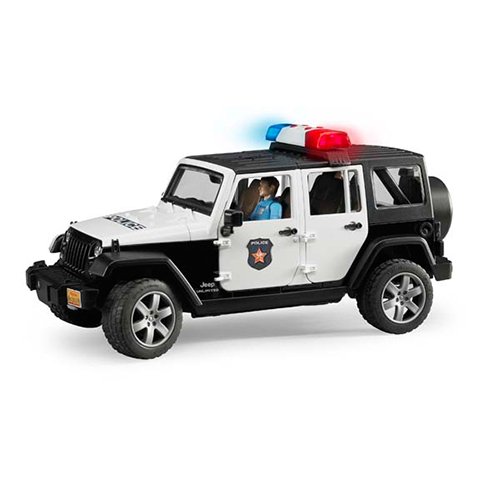 Đồ chơi mô hình tỷ lệ 1:16 xe cảnh sát Jeep và người BRUDER BRU02526