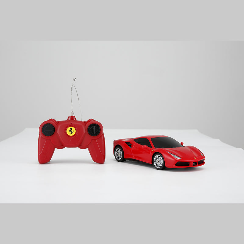 1:24 Ferrari 488 GTB RC car in Red RASTAR R76000