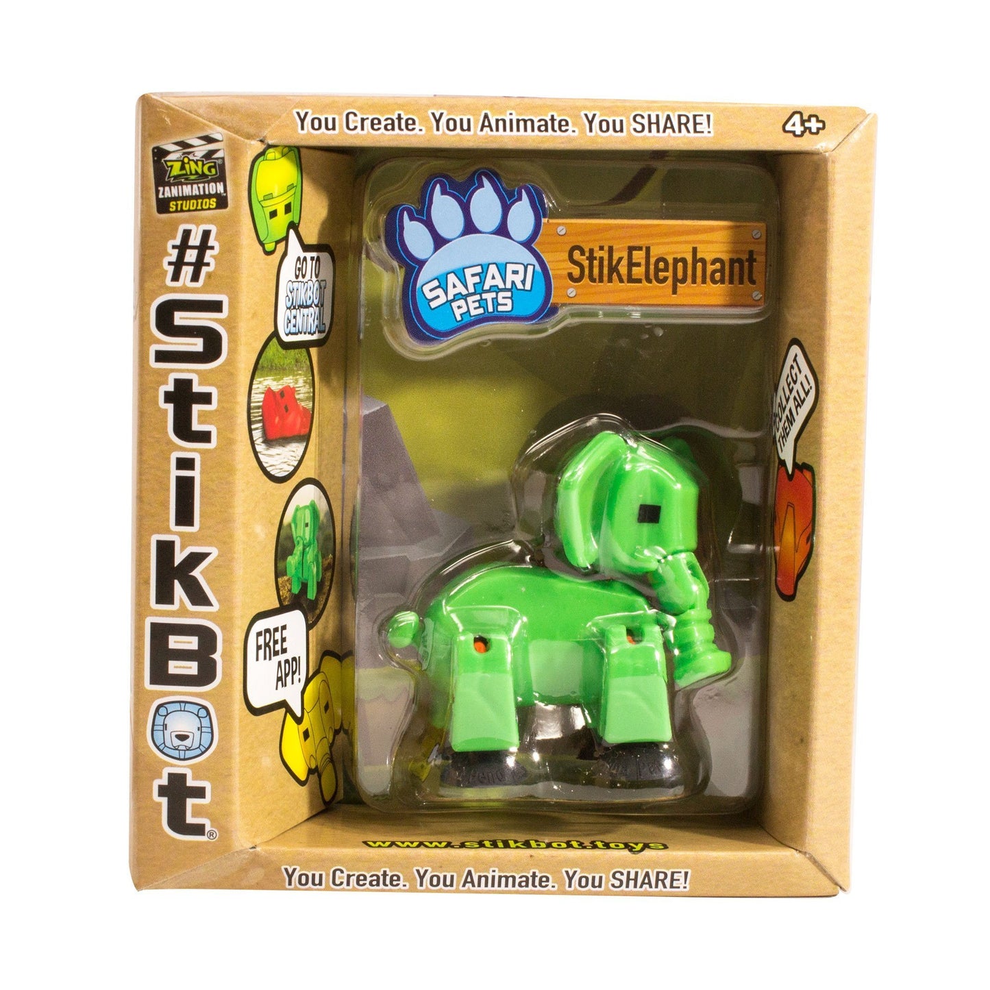 Stikbot safari voi con-xanh lá cây