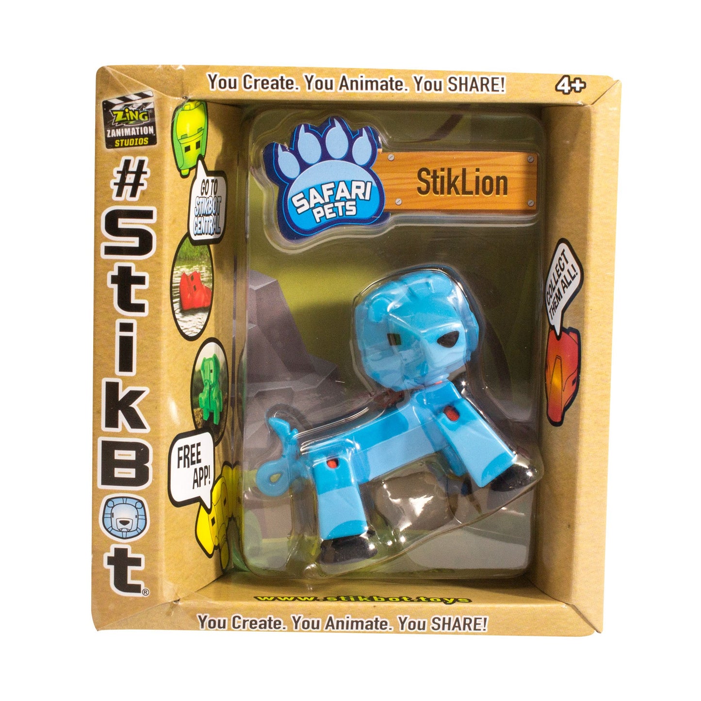 Stikbot safari sư tử-xanh da trời STIKBOT TST622SF