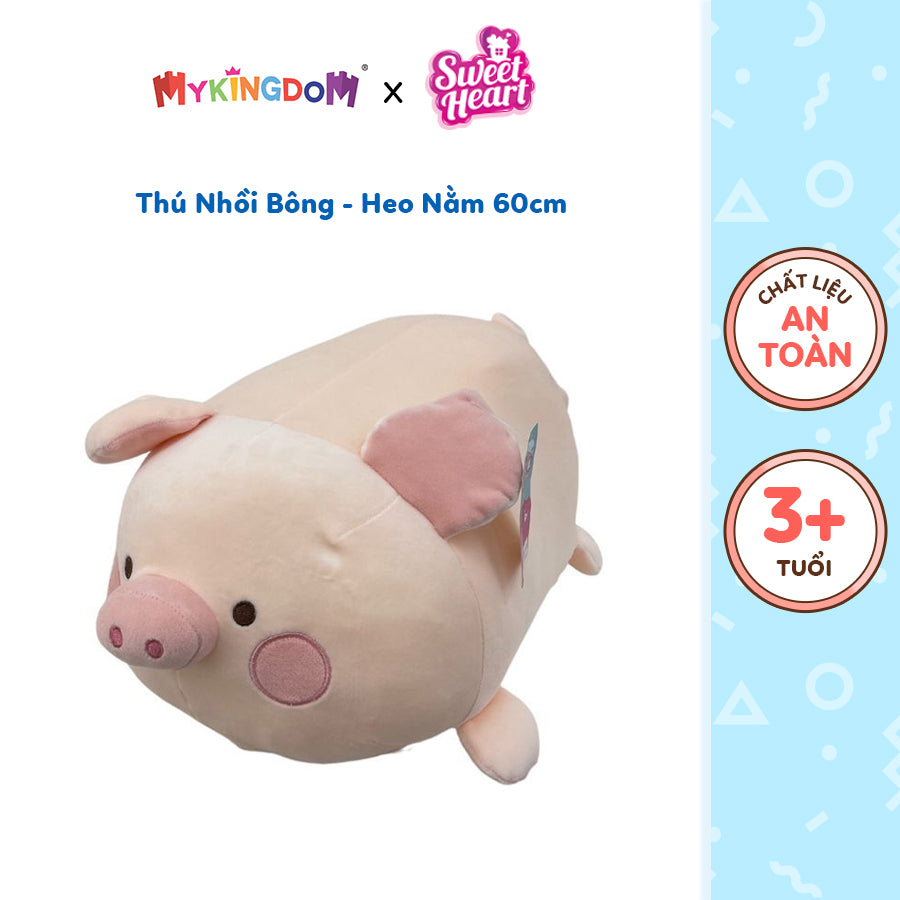 Thú nhồi bông - Heo nằm 60cm SWEET HEART PLUSH AH23061/60
