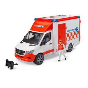 Xe cấp cứu Mercedes Benz và nhân viên y tế BRUDER BRU02676