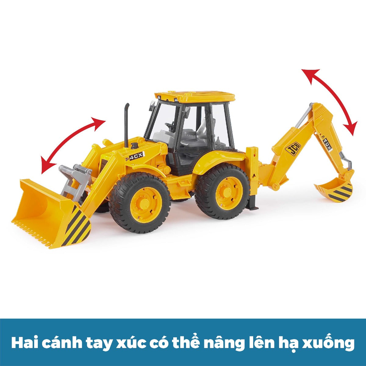 Đồ chơi mô hình tỷ lệ 1:16 xe xúc đào tổng hợp JCB 4CX BRUDER BRU02428