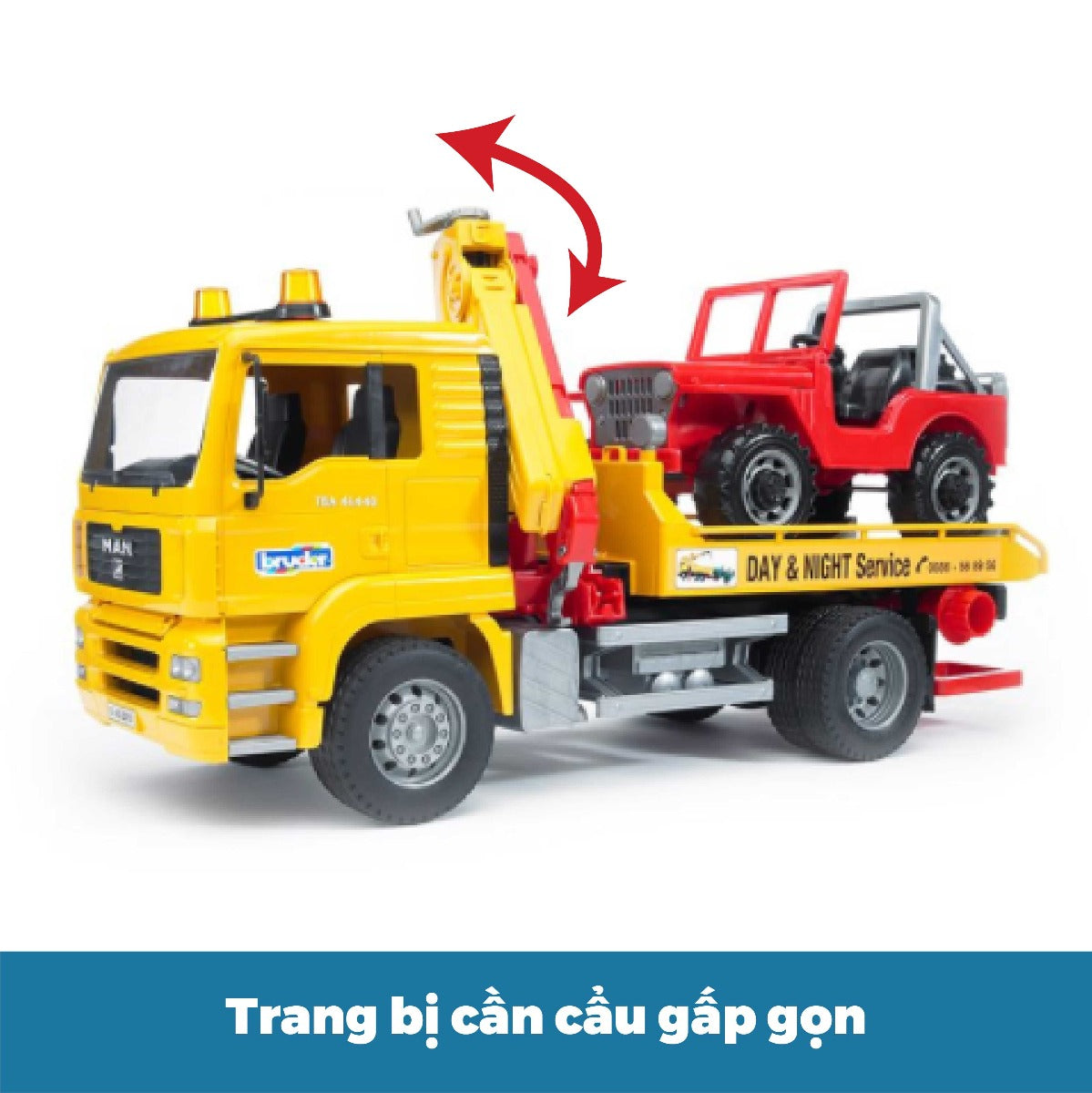 Đồ chơi mô hình tỷ lệ 1:16 Xe cứu hộ MAN TGA và xe jeep BRUDER BRU02750