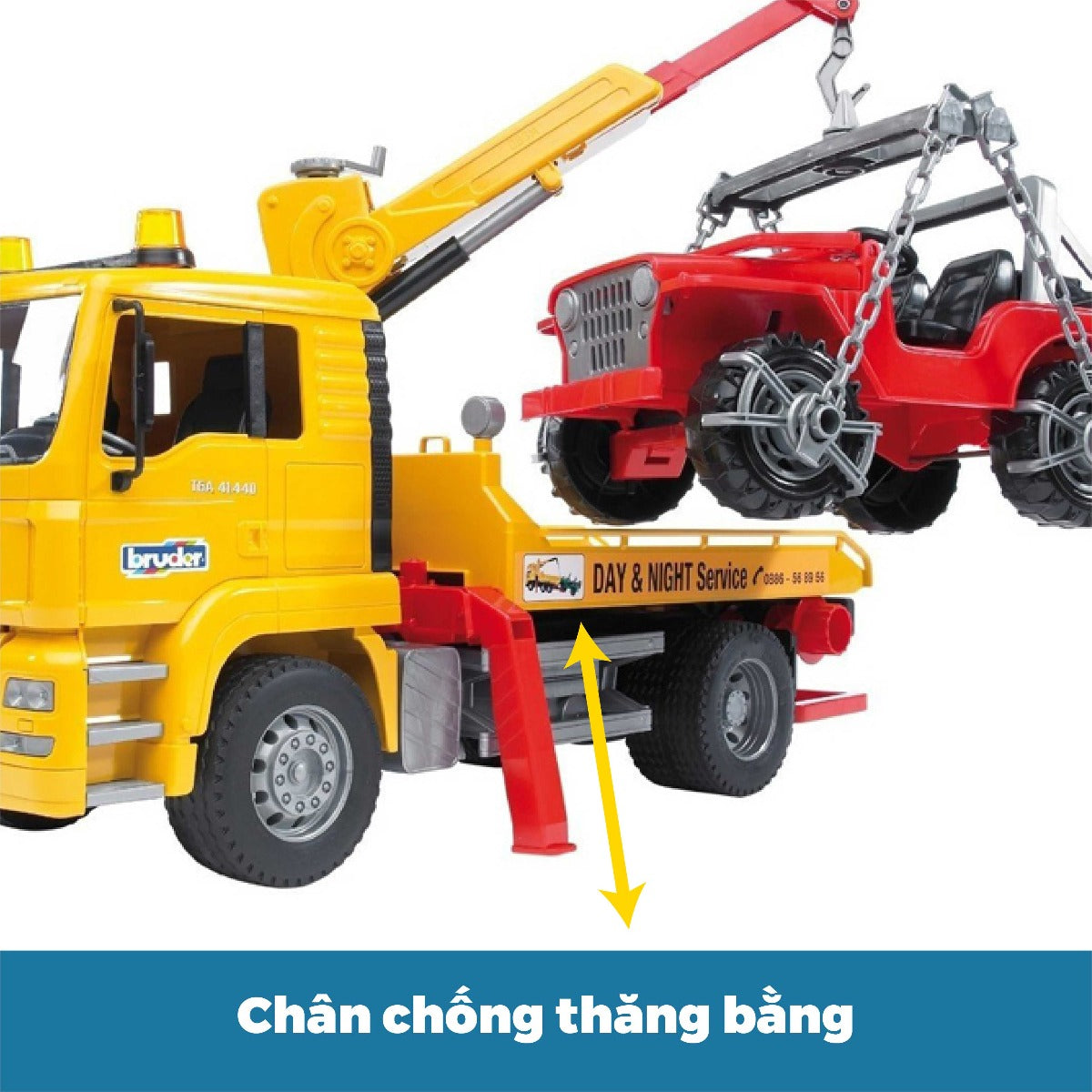 Đồ chơi mô hình tỷ lệ 1:16 Xe cứu hộ MAN TGA và xe jeep BRUDER BRU02750