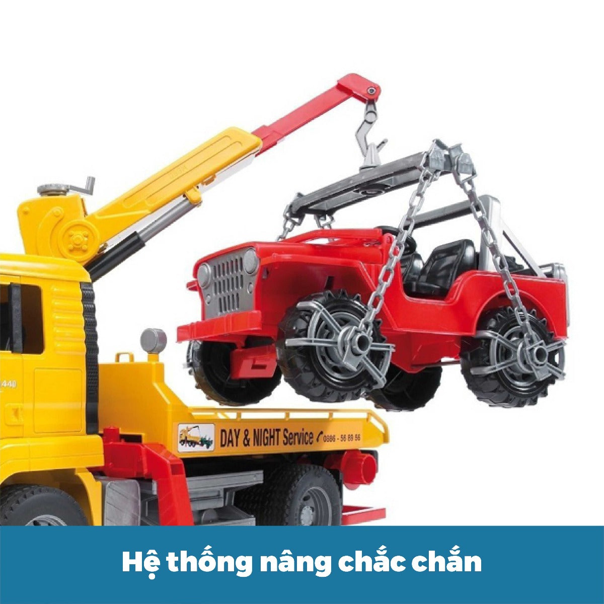 Đồ chơi mô hình tỷ lệ 1:16 Xe cứu hộ MAN TGA và xe jeep BRUDER BRU02750