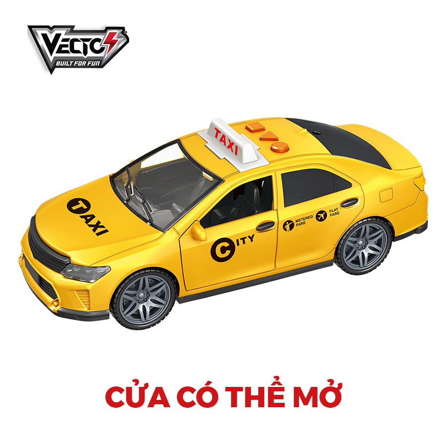 Combo xe buýt tham quan và xe taxi có đèn và âm thanh VECTO CB-VTA15-VT21Q