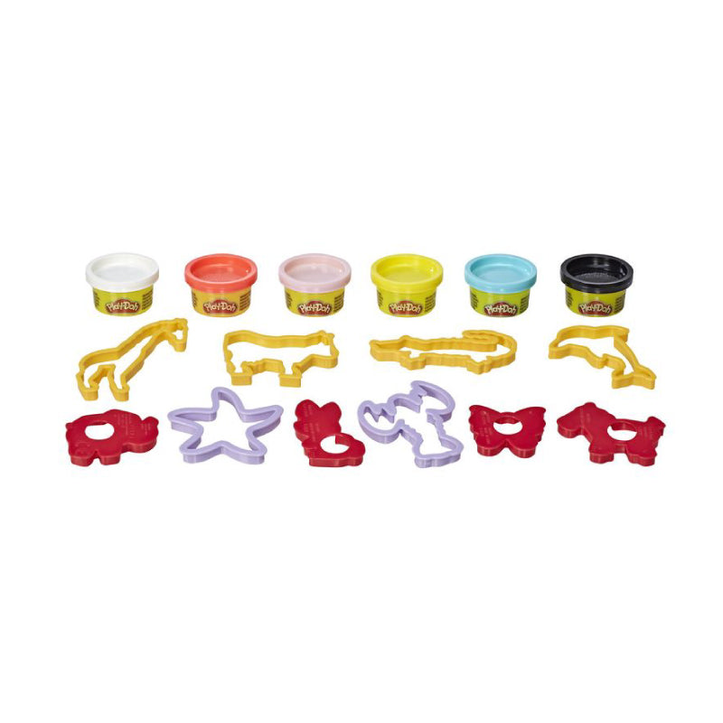 Combo Khuôn Tạo Hình Thế Giới Động Vật Và Bột Nặn 4 Màu Mini Playdoh Cbe8535/E8530-23241