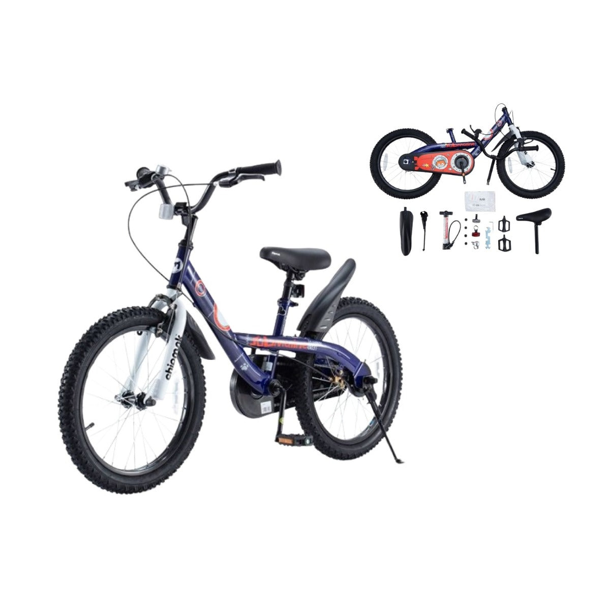 Xe Đạp Trẻ Em Chipmunk Submarine 18 Inch Màu Xanh Đậm Cm18-4-Nvbl