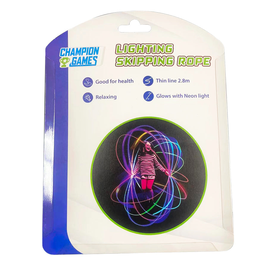 CHAMPION GAMES rainbow luminous jumping rope toy CPG92201