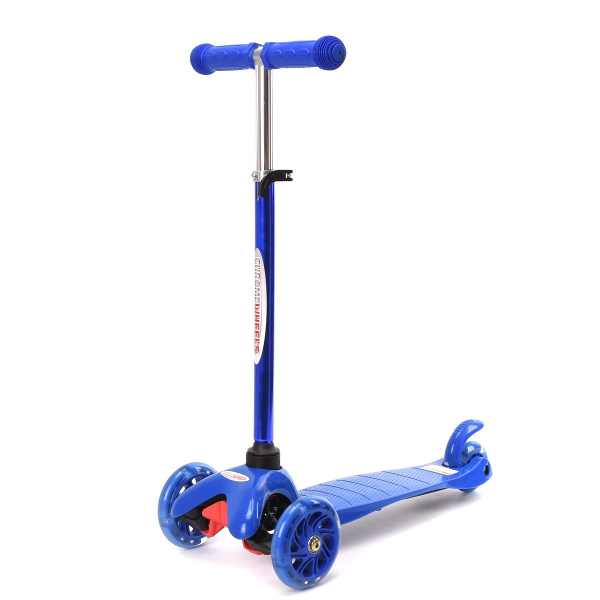 Children's scooter with blue light - height adjustment CHROME WHEEL CW8002L
