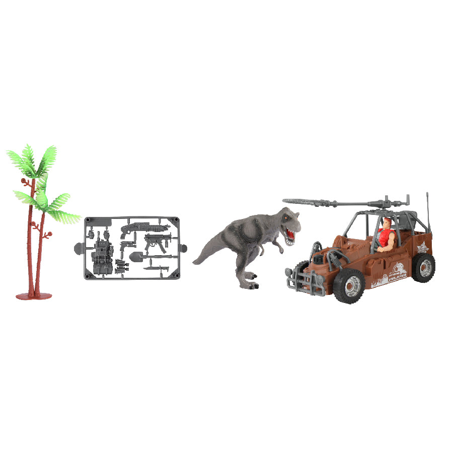 Bộ đồ chơi trung tâm nghiên cứu khủng long - xe bọc thép DINOS PARTY DN7743B