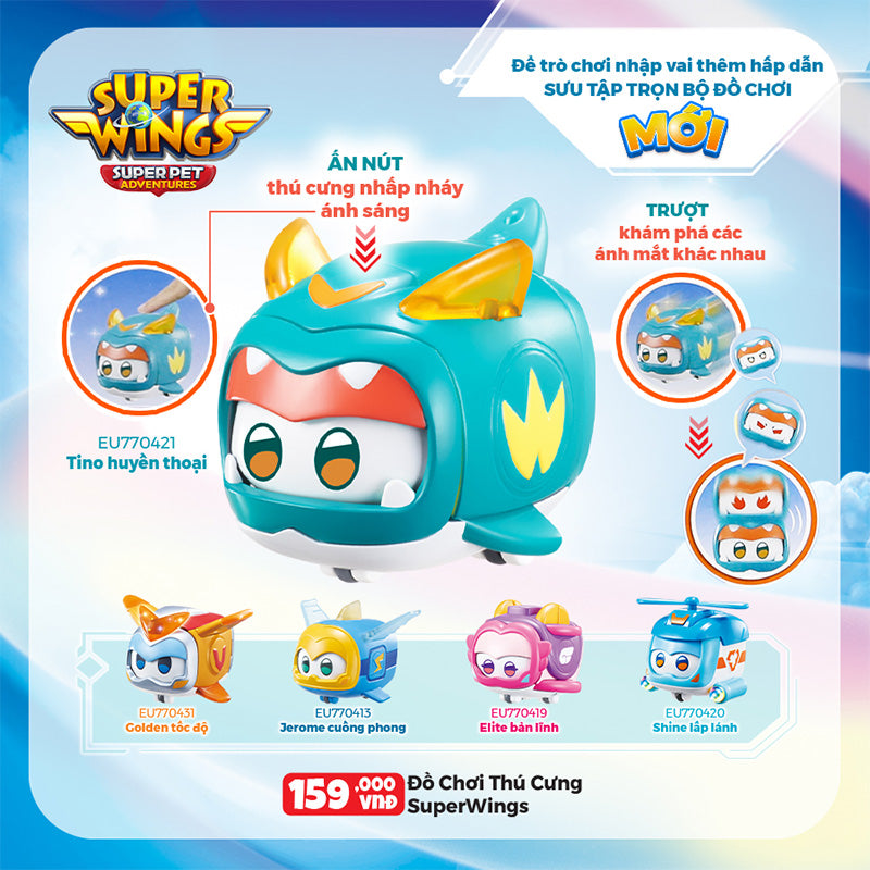 Đồ Chơi Thú Cưng Jerome Cuồng Phong SUPERWINGS EU770413