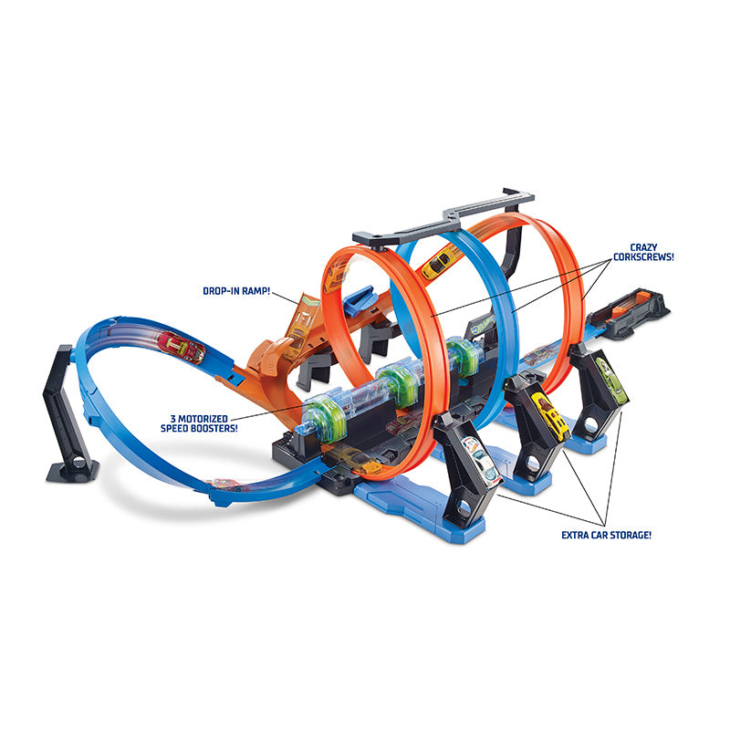 Bộ đường đua Hot Wheels siêu xoắn ốc HOT WHEELS FTB65