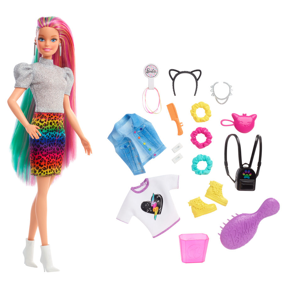 Búp bê Barbie làm tóc đổi màu