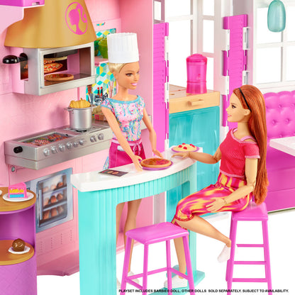 Phòng chơi Nhà Hàng Tiệc Nướng Barbie BARBIE HBB91