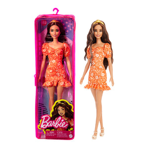 Búp bê thời trang Barbie - Orange Floral Print Dress BARBIE FBR37