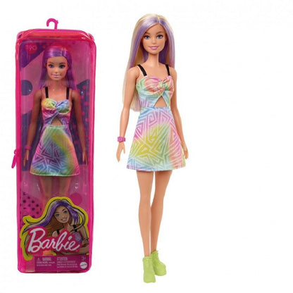 Búp bê thời trang Barbie - Purple Hair Streaks&Romper Dress