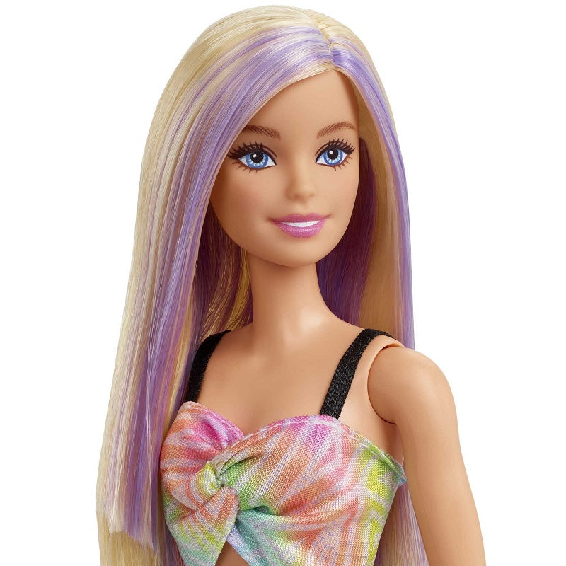 Búp bê thời trang Barbie - Purple Hair Streaks&Romper Dress BARBIE FBR37