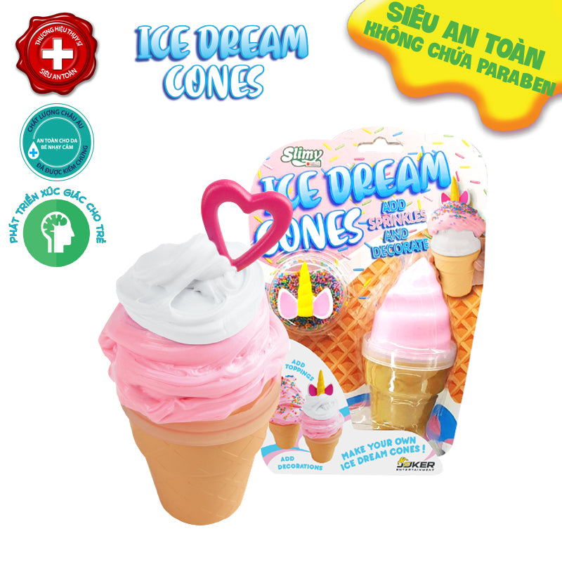 Slimy sweet ice cream cone_heart SLIMY 33919