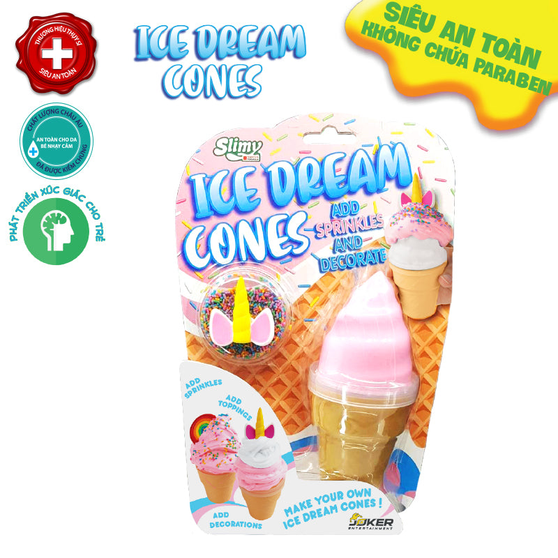 Slimy sweet ice cream cone_heart SLIMY 33919