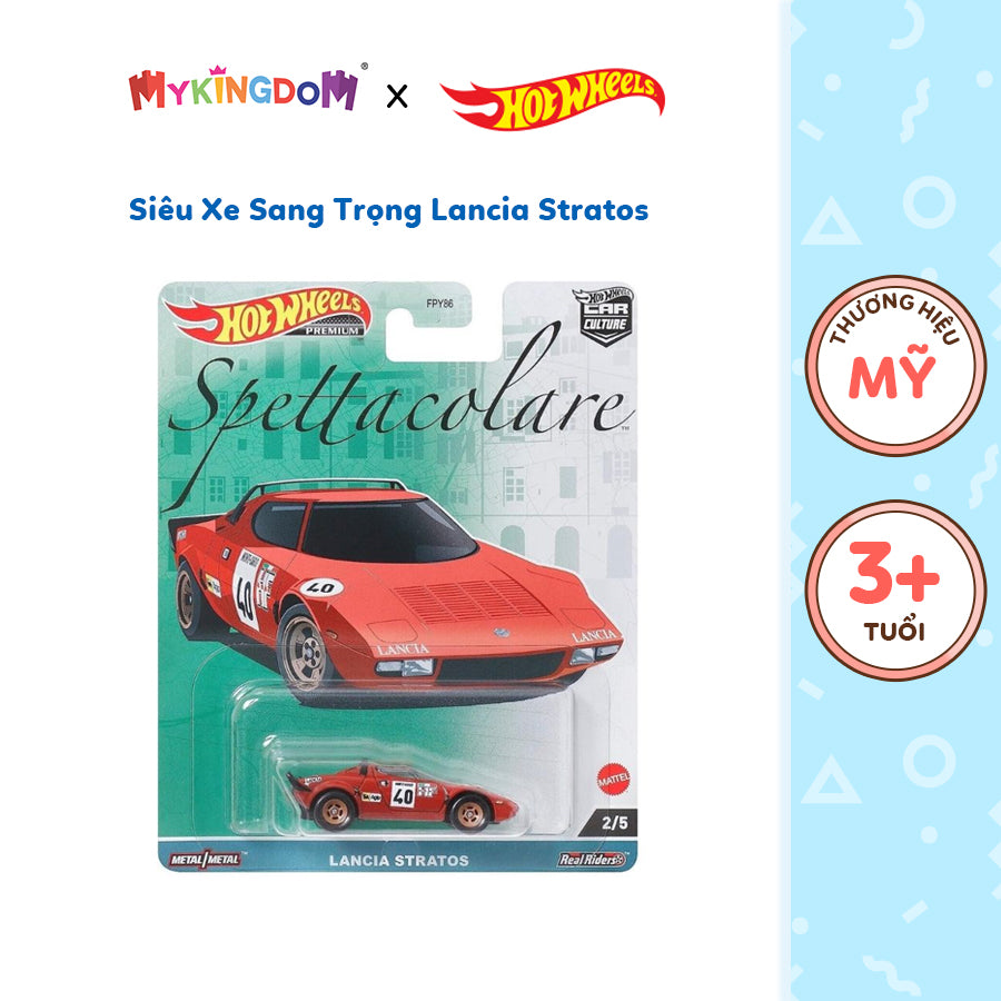 Siêu xe sang trọng LANCIA STRATOS HOT WHEELS FPY86