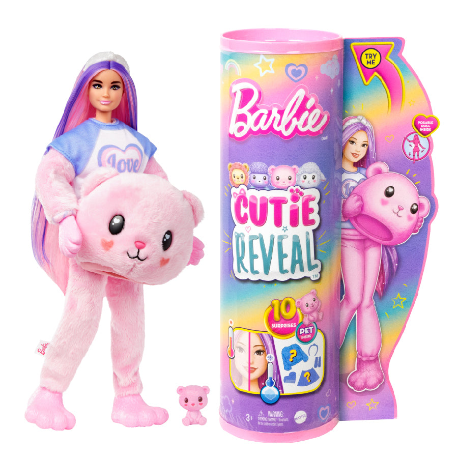 Barbie Cutie Reveal Doll Teddy Bear BARBIE HKR02